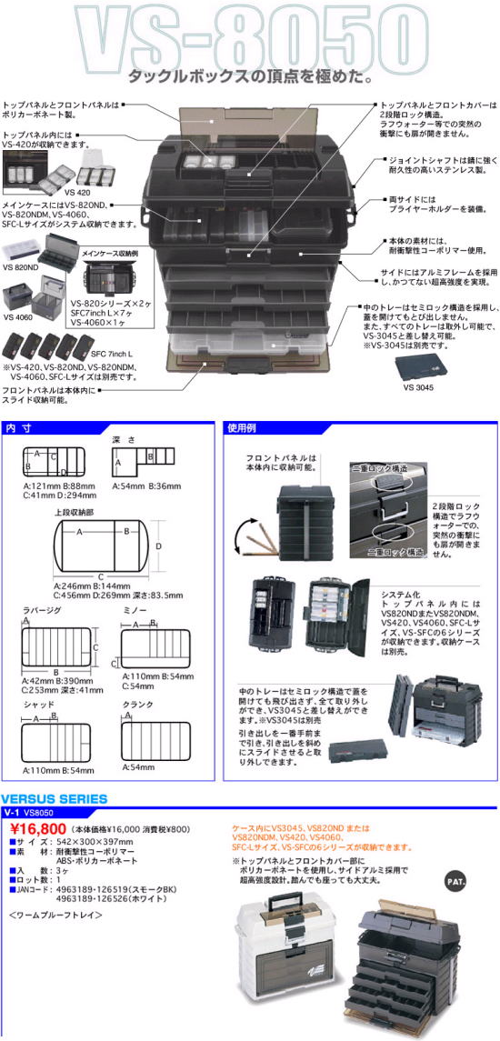 MEIHO Versus VS-420 Smoke BK From Japan 
